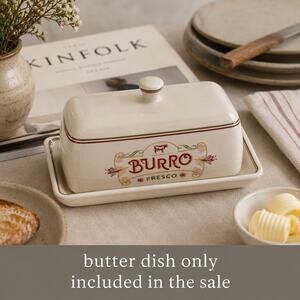 Sur La Table Italia Butter Dish Earthenware Burro Fresco